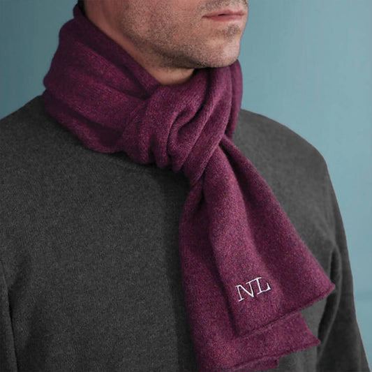 Men's Personalised Cashmere Scarf